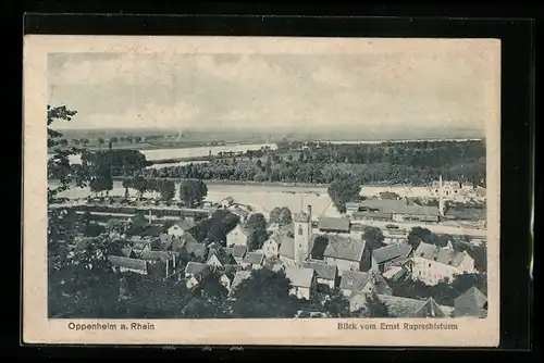 AK Oppenheim a. Rhein, Blick vom Ernst Ruprechtsturm