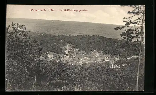 AK Dörrenbach, Gesamtansicht vom Stäffelsberg gesehen