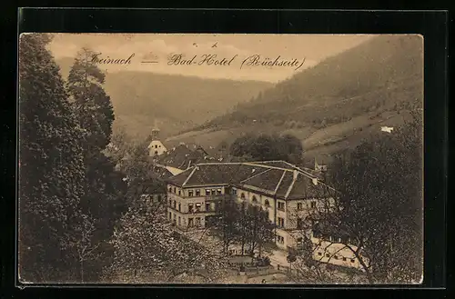AK Teinach, Bad-Hotel Rückseite