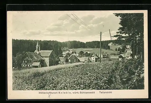 AK Kniebis im Schwarzwald, Teilansicht mit der Kapelle