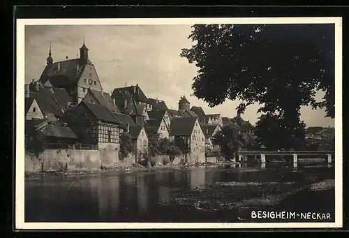 AK Besigheim /Neckar, Uferpartie