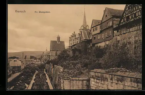 AK Kronach, Partie am Stadtgraben