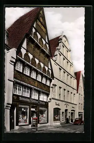 AK Osnabrück, Weinhandlung auf der Krahnstrasse