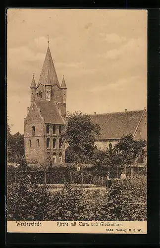 AK Westerstede, Kirche mit Glockenturm