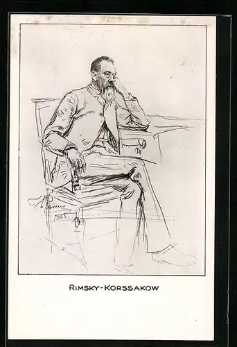 AK Nikolai Rimsky-Korssakow, 1844-1908