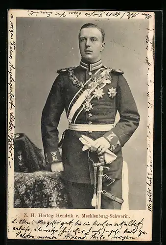 AK Herzog Heinrich Wladimir Albert Ernst von Mecklenburg-Schwerin