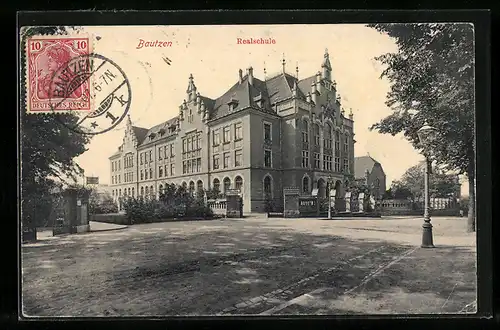 AK Bautzen, Blick zur Realschule