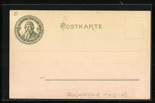 AK Mainz, Gutenberg-Feier 1900, Festpostkarte, Buchdruck, Kurfürst Johann Philipp von Schönborn