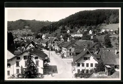 AK Turbenthal, Strassenpartie mit Restaurant