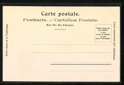 Lithographie Basel, Ortsansicht mit Brücke