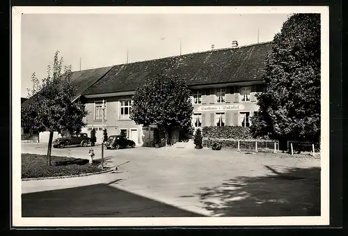 AK Henggart, Gasthaus Bahnhof, Bes.: H. Hatt