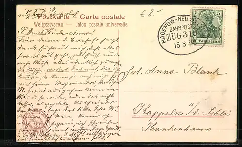 AK Vier kleine Katzen beim Spielen auf einer Wiese