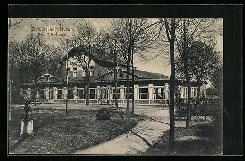 AK Husum, Gasthaus Schützenhof von M. Andresen