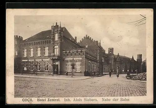 AK Goch, Hotel Zentral und Leute