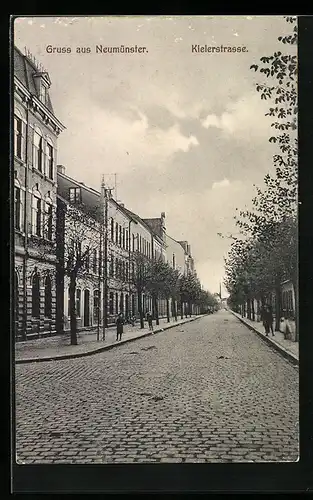 AK Neumünster, Blick in die Kielerstrasse