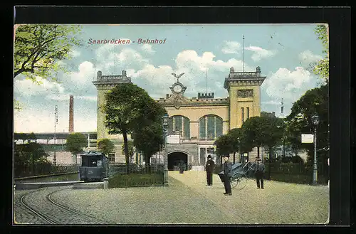 AK Saarbrücken, Partie am Bahnhof