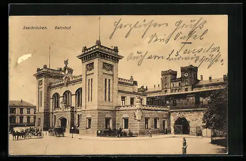AK Saarbrücken, Partie am Bahnhof