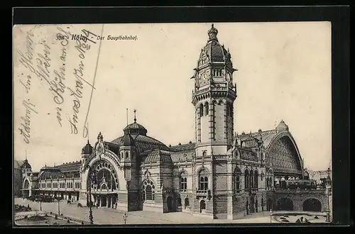 AK Köln, Partie am Hauptbahnhof