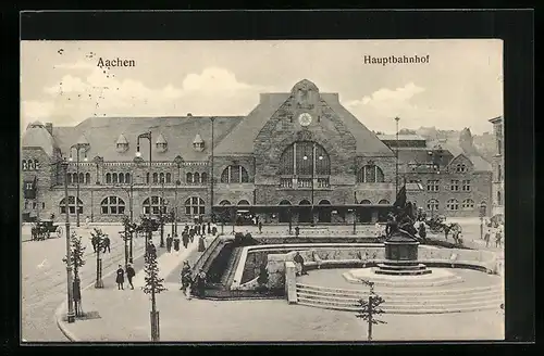 AK Aachen, Partie am Hauptbahnhof