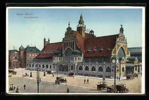 AK Essen /Ruhr, Partie am Hauptbahnhof