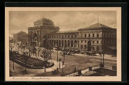 AK Mannheim, Partie am Hauptbahnhof