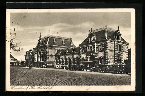 AK Düsseldorf, Partie am Hauptbahnhof