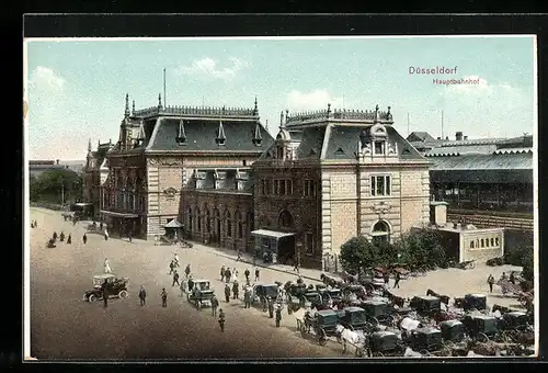 AK Düsseldorf, Partie am Hauptbahnhof