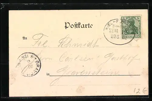 AK Linienschiff Kaiser Friedrich III, Kriegsschiff