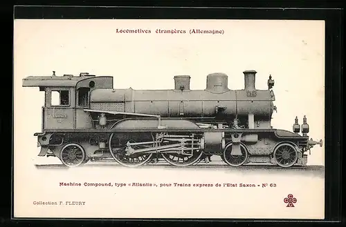 AK Lokomotive der Sächsischen Staats-Eisenbahn No. 175
