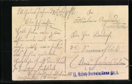 AK Kriegsschiff S.M.S. Thüringen, Schnellboot auf Backbord