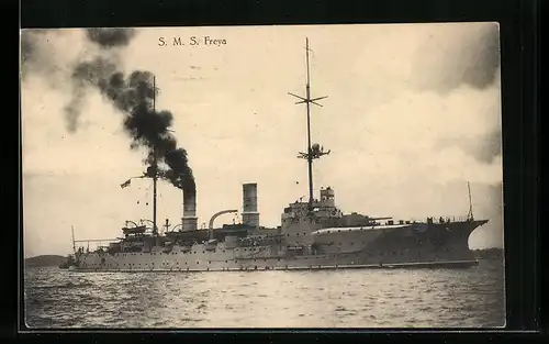 AK Kriegsschiff S. M. S. Freya