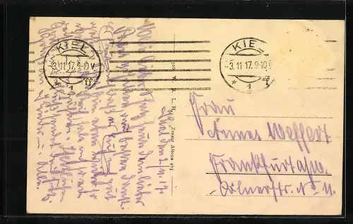 AK Kriegsschiff SMS Moltke in voller Fahrt