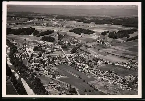 Fotografie P. Zaugg, Solothurn, Ansicht Neuenegg, Flugaufnahme - Fliegeraufnahme