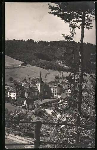 Fotografie Frei & Co., St. Gallen, Ansicht St. Georgen, Blick auf die Stadt im Kanton St. Gallen