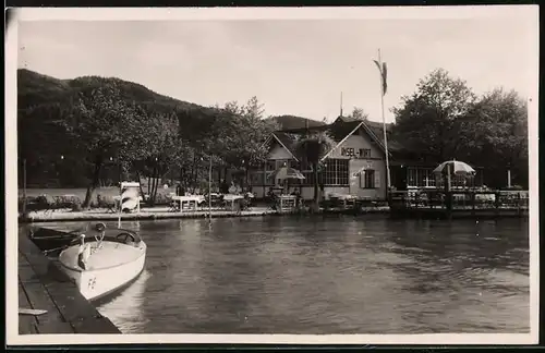 Fotografie unbekannter Fotograf, Ansicht Dellach, Gasthaus Insel-Wirt