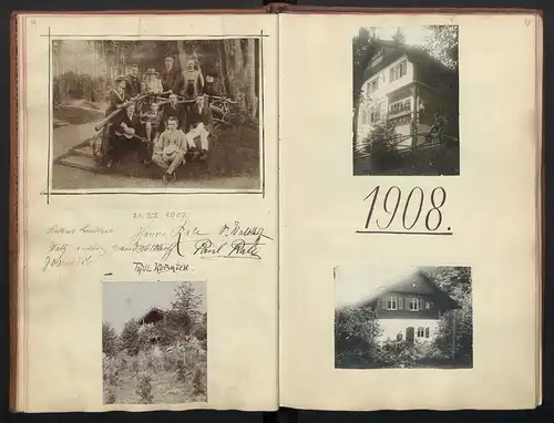 Fotoalbum mit 88 Fotografien, Ansicht Seeheim-Münsing, Ferienheim Seeleitn 10, Erbau und Betrieb, Starnberger See