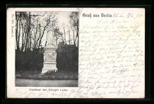AK Berlin-Tiergarten, Denkmal der Königin Luise