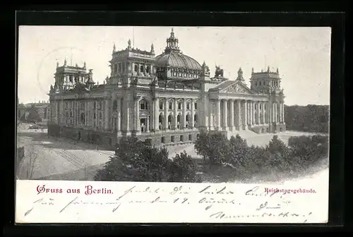 AK Berlin-Tiergarten, Reichstagsgebäude