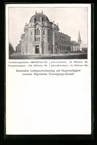 AK Karlsruhe, Lebensversicherung auf Gegenseitigkeit