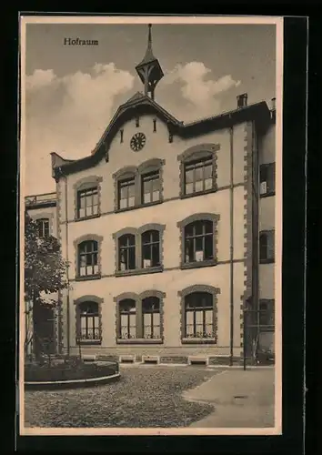 AK Karlsruhe, St. Franziskushaus, Haushaltungsinstitut St. Klara, Grenzstr. 7, Hofraum