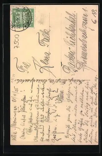 AK Karlsruhe, Restaurant Moninger Ecke Kaiserstrasse