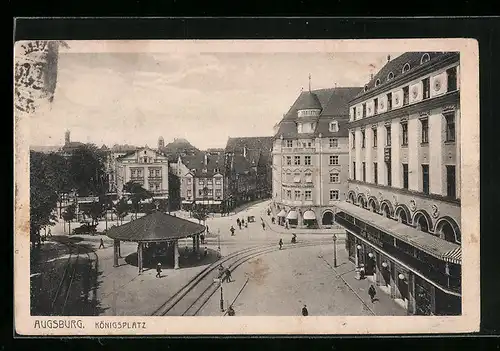 AK Augsburg, Café Königsbau am Königsplatz