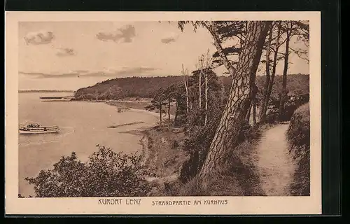 AK Lenz, Strandpartie am Kurhaus
