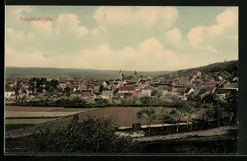 AK Feuchtwangen, Ortsansicht bei Tag