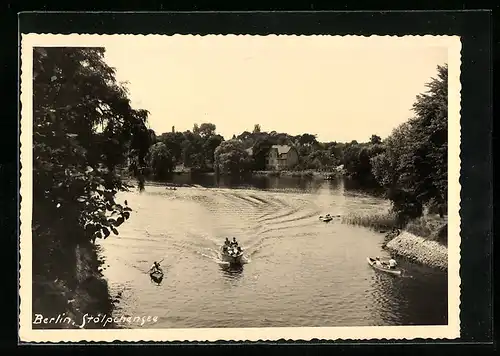 AK Berlin, Stölpchensee mit Booten