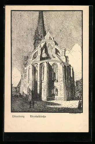 Künstler-AK Lüneburg, Nicolaikirche