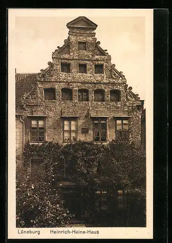 AK Lüneburg, Vorderansicht vom Heinrich-Heine-Haus