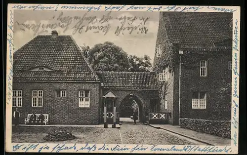 AK Bremen, Altenheim der Egestorff-Stiftung in Osterholz-Tenever, Eingang