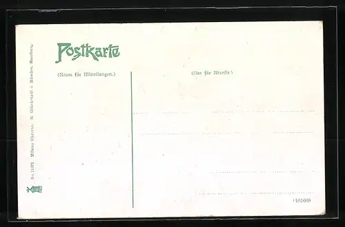 AK Kiel, Düsternbrooker Allee und Villa des Prinzen, Passanten, Strassenbahn