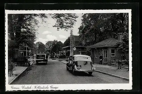 AK Gronau, Automobile an der Deutsch-Holländischen Grenze